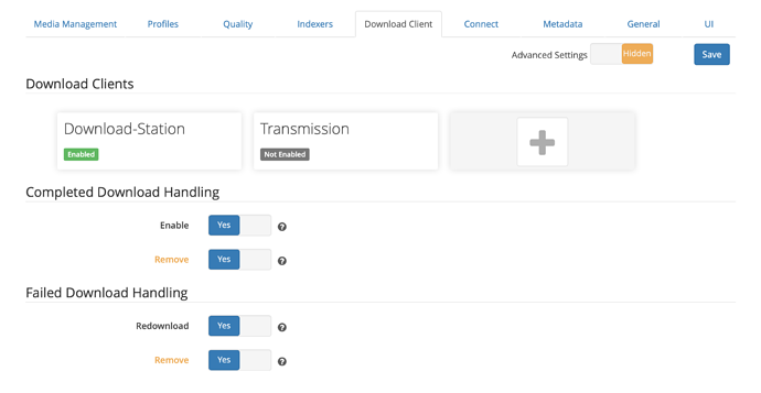 synology sonarr